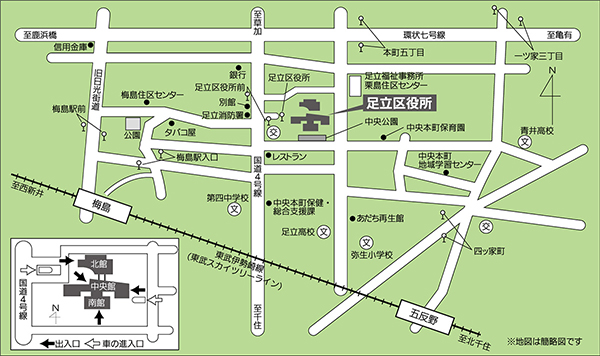 アクセスマップ（最寄り駅周辺図）